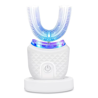 Electric Toothbrush Adult Automatic Rechargeable Hands Free 360 Cleaning U Shape Toothbrush