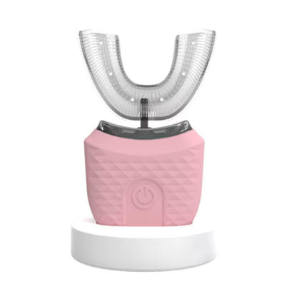 Electric Toothbrush Adult Automatic Rechargeable Hands Free 360 Cleaning U Shape Toothbrush